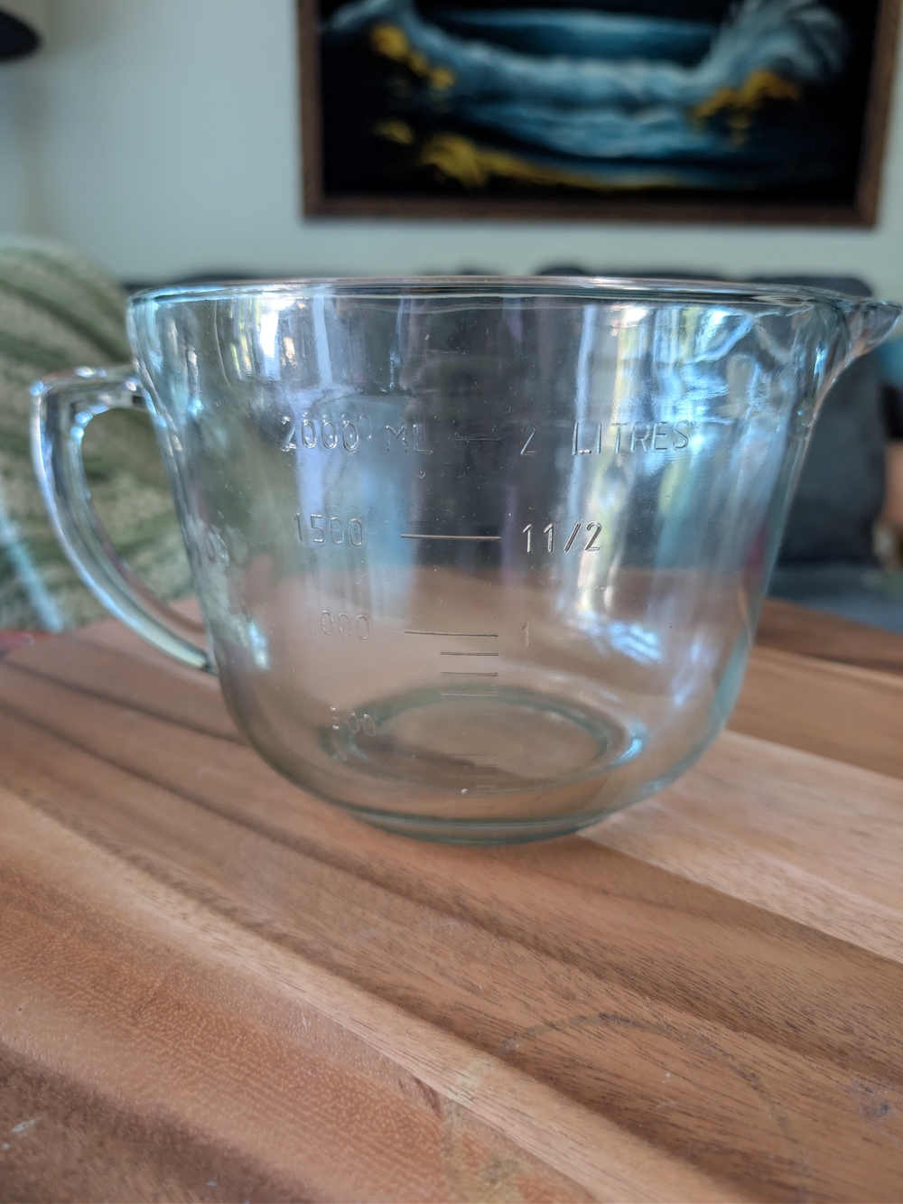 Anchor Hocking Clear Glass Mixing Bowl with Handle - Transparent